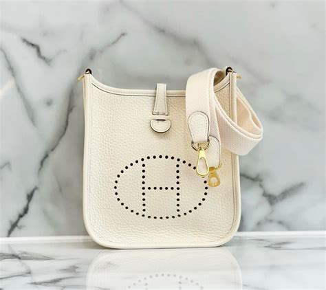 hermes evelyne mini white|hermes evelyne price.